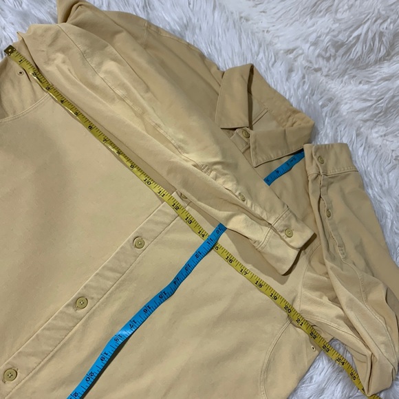 LULULEMON button up long sleeve shirt stretchy fabric eyelet ventilation men’s - Picture 8 of 11